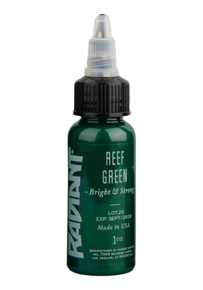 Reef Green Radiant Dövme Boyası 30ml Yoğun Mercan Yeşili Profesyonel Tattoo Ink
