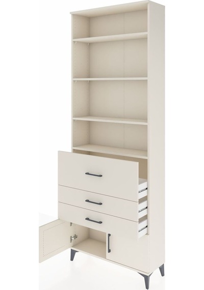 Arges Dolap 3 Raflı 2 Kapaklı Tek Askılı 88x30x243 Aytaşı-aytaşı Aytaşı