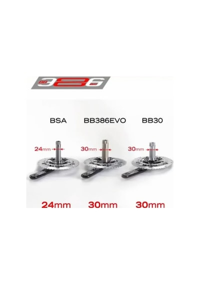 FSA BB386-PF30 Orta Göbek Adaptörü (200-3112) Siyah
