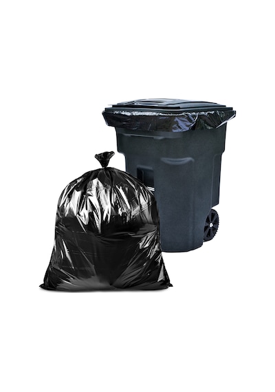 Kalın Çöp Torbası Jumbo Boy Siyah Çöp Poşeti 5 x 500 G