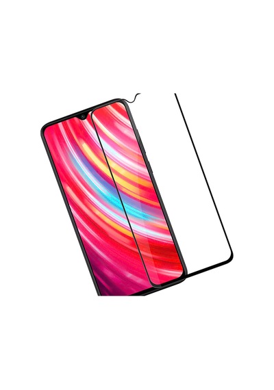 Xiaomi Redmi Note 8 Pro Siyah 5D Tam Kaplayan Ekran Koruyucu Cam