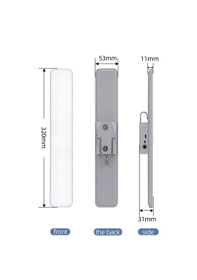 Kumandalı - Zaman - Işık Gücü Ayarlı Metal Askılı - Usb Şarjlı Lamba Fener 20smd Led Çok Renkli