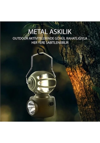 Powermaster Lf-3328a 4 Çalışma Modlu Type-c Şarjlı 30 Watt Power Filament Led Kamp Lambası Diğer