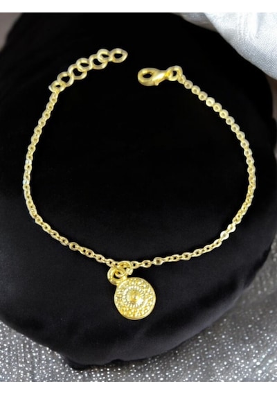 Kadın Altın Kaplama Gold Bileklik Pramit Minimal Bileklik Gold
