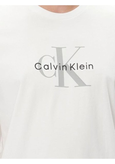 Calvin Klein Ss Hero Monologo Tee 20s-8555 Brilliant White