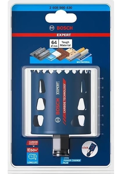 Bosch Expert Tough Material Delik Açma Testeresi 64 x 60 mm -2608900430