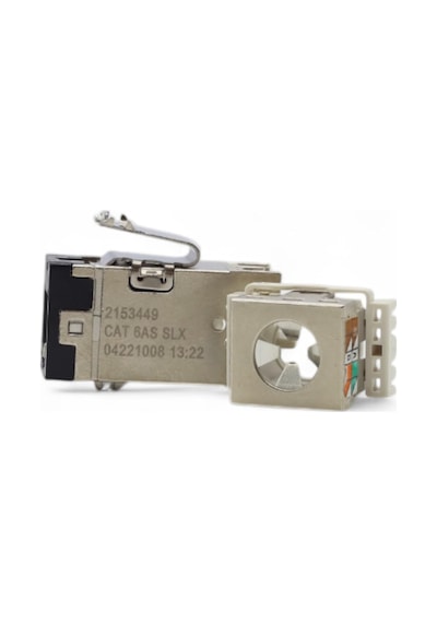 Commscope 2153449-2 Slx-6as-blk Cat6a Metallic Shielded Keystone Jack Siyah Renk