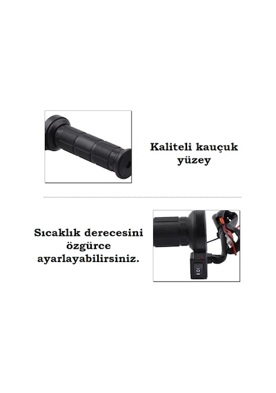 Universal Isıtmalı Elcik Motosiklet El Isıtıcı Kolay Switch Entegre Gaz Kollu
