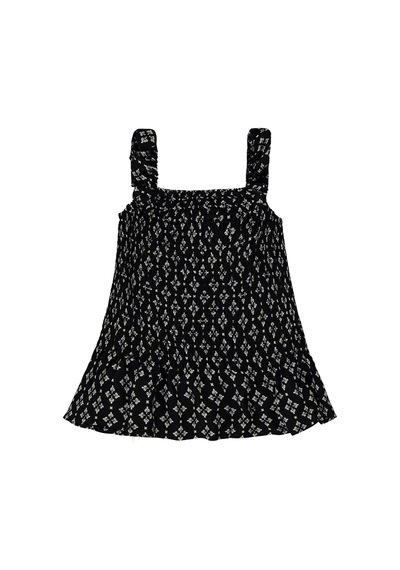 Civil Girls Etnik Desenli Gipeli 10-13 Yaş Gömlek - Siyah