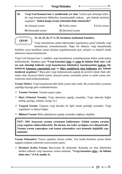 Monopol İdari Hâkimlik Fark Dersleri Açıklamalı Soru Bankası-3
