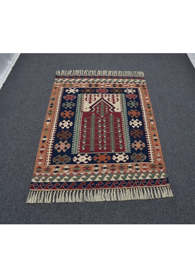 Zehra Abla Halı Yeni El Dokuma Otantik Balıkesir Yörük Yün Kilim 6406