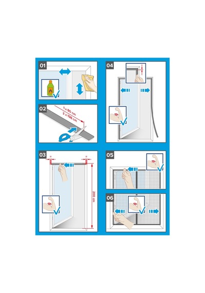 Mıknatıslı Kapı Sineklik Küçük 0,8m X 2,0m Siyah 1