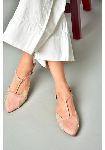 Fox Shoes Pudra/ten Kadın Babet B726881802 Pudra