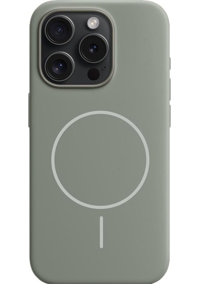 Bikapak Magsense Apple Uyumlu iPhone 16 Pro Titanyum Gri Kapak Titanyum