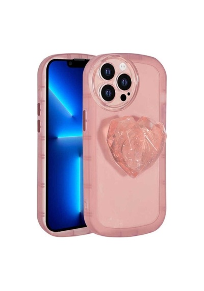 Apple Uyumlu iPhone 12 Pro Max Kılıf Kamera Korumalı Pop Soketli Renkli Zore Ofro Kapak Pembe