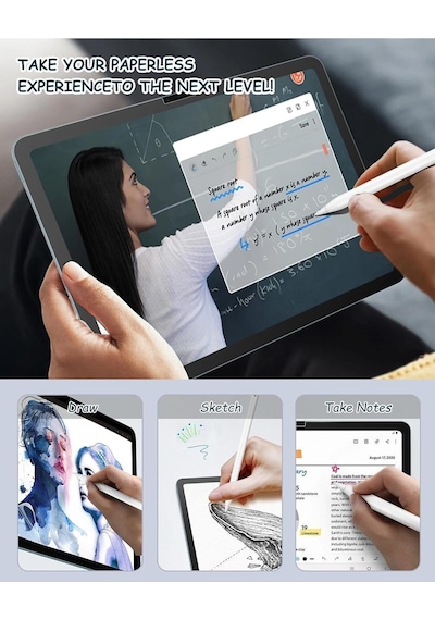 Apple Uyumlu iPad  Air 6 11 Inç 2024 M2 Çip Paperlike Kırılmaz Ekran Koruyucu Kağıt Hissli A2902 A2903