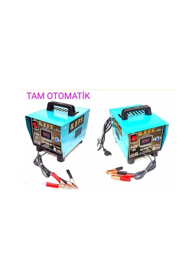 12 Volt 30 Amper Dijital Göstergeli Tam Otomatik Akü Şarj Cihazı Redresör 250 Ampere Kadar Şarj