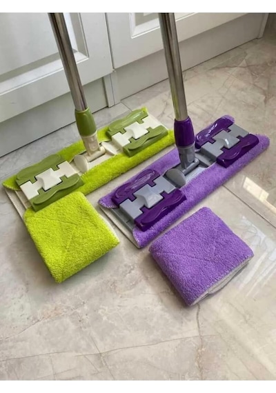 Mandallı Mop Mikrofiber Sihirli Mop Fayans Duvar Yüzey Temizlik Mikrofiber Mandallı Mop , Teleskopik 360 Derece Döne