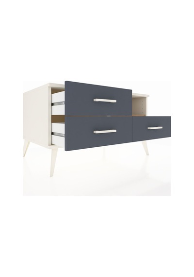 Kronos Şifonyer Tek Raflı 3 Çekmeceli 88x59x48 Aytaşı-çam/antrasit Çam/antrasit