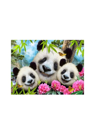 Prime 3d - Panda Peluş Ve Selfie 48 Parça Puzzle