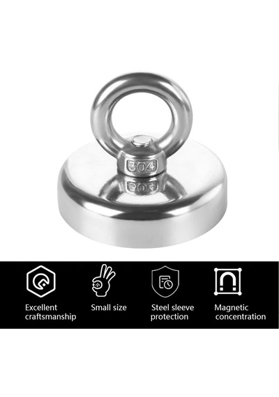 Valkyrie D20 10kg 20mm Askılı Güçlü Neodyum Mıknatıs Banyo Tuvalet Mutfak Askı Raf