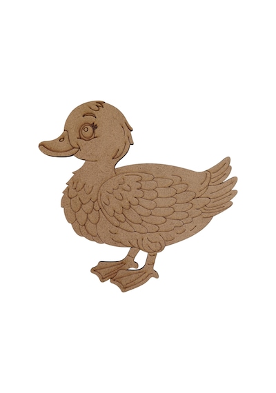 Boyanabilir Ahşap Ördek Figürü 15x15 Cm 10 Adet