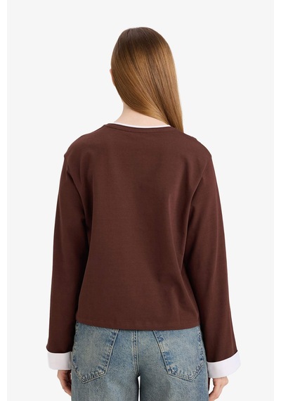 Defacto %100 Pamuk Loose Fıt Tunik G8576ax26spbn341 Kahve-bn341