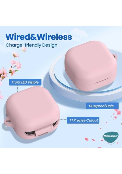 Samsung Galaxy Buds 4 Pro İçin Kılıf Askılı Mat Silikon Siyah Galaxy Buds 4 Pro İle Uyumlu Kılıf - Siyah