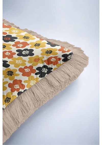 Retro Çiçek Papatya Saçaklı Yastık Kılıfı - Nostaljik Floral Hardal Vizon Püsküllü Kırlent Kılıfı Kadim Esinti Lime Retro Çiçek Papatya Saçaklı Yastık Kılıfı - Nostaljik Floral Hardal Vizon Püsküllü Kırlent Kılıfı Kadim Esinti Lime