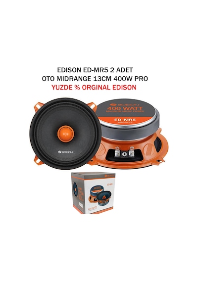 Edison Ed-Mr5 Profesyonel 13Cm Midrange Hoparlör 400Wat