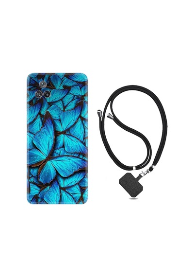 Xiaomi Poco F4 Kılıf İpli Boyun Askılı Desenli Silikon Owl 1351