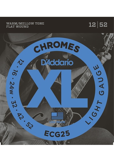 Daddarıo Ecg25 Elektro Gitar Tel Seti, Chromes, Lıght Gauge 12-5