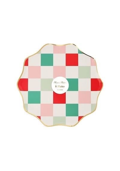 Check Dinner Plates - Tabaklar L 8'li Diğer