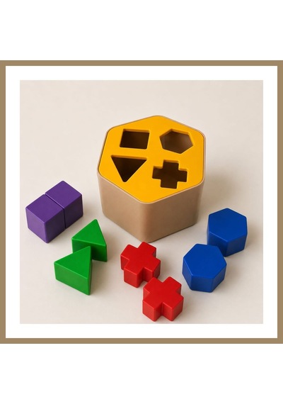Bezos 3d Baskı Montessori Şekil Eşleştirme Kutusu - Eğitici Geometrik Zekâ Oyuncağı 22