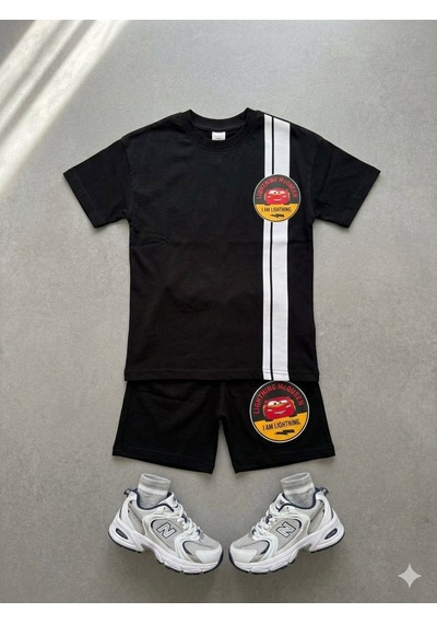 Cg Kids Şimşek Mcqueen Cars Arabalar Erkek Çocuk Tshirt&şort Alt Üst Takım Sırt Baskılı Siyah Cg Kids Şimşek Mcqueen Cars Arabalar Erkek Çocuk Tshirt&şort Alt Üst Takım Sırt Baskılı Siyah