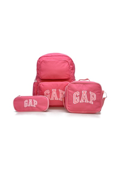 Gap Kız Çocuk 3'lü Okul Seti İlkokul Çantası & Beslenme & Kalemlik 12790 Pembe