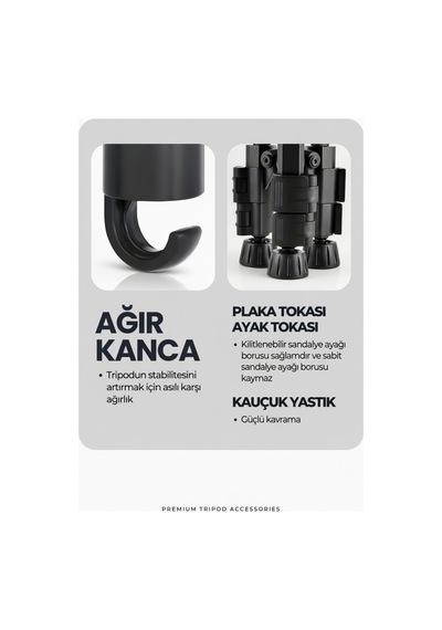 70 Cm Profesyonel Telefon Kamera Tutucu Çantalı Tripod Su Terazili 3 Ayaklı Tripod