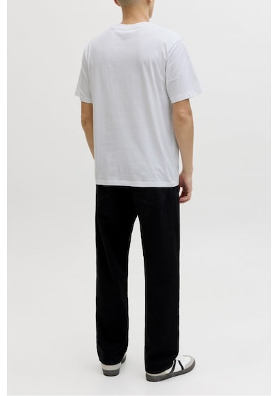 Jack & Jones Erkek T Shirt 12288113 Beyaz Beyaz