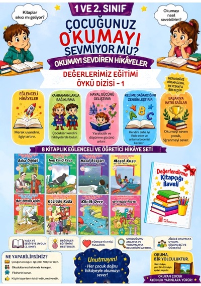 2.sınıflar Özel Birbirinden Güzel Okuma Kitapları 10'lu