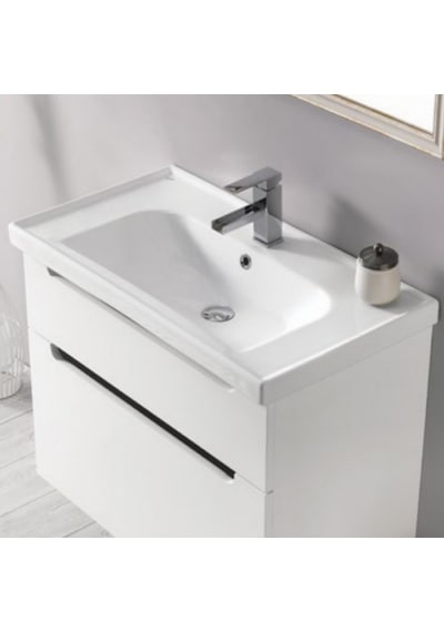 Turkuaz Seramik Cerastyle Frame Damlalıklı Lavabo 90CM Hariç