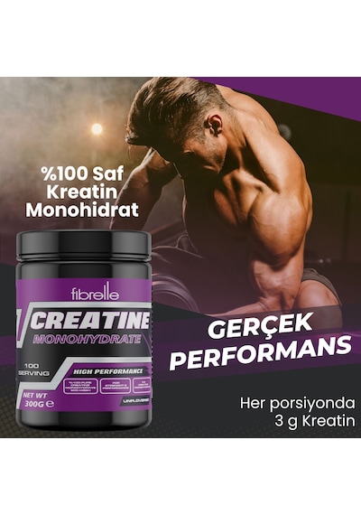 Fibrelle Kreatin Monohidrat 300 G 100 Servis Aromasız