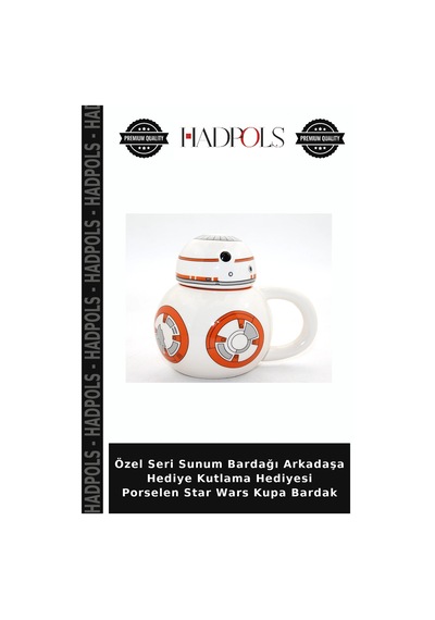 Özel Seri Sunum Bardağı Arkadaşa Hediye Kutlama Hediyesi Porselen Star Wars Kupa Bardak Diğer