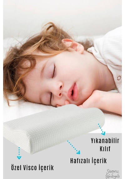 Visko Boyun Yastığı Viskon Yastık Visko Love Yastık Visko Yastık Ortopedik Yastık Visko Beyaz