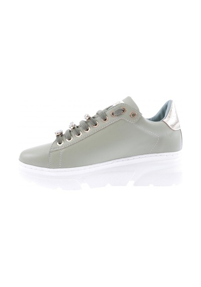 Dgn Es864-23y Kadin Kalin Kristal Taşli Sneakers Ayakkabi ES864-2007-R1236 Mint Yeşili