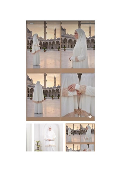 Aldaıyr Namaz Kıyafetleri 2 Parça Ekru00 1
