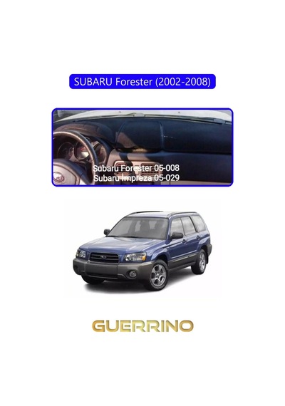 Subaru Forester 2002-2008 Torpido Koruma Halısı Mavi Kenar 1 Adet