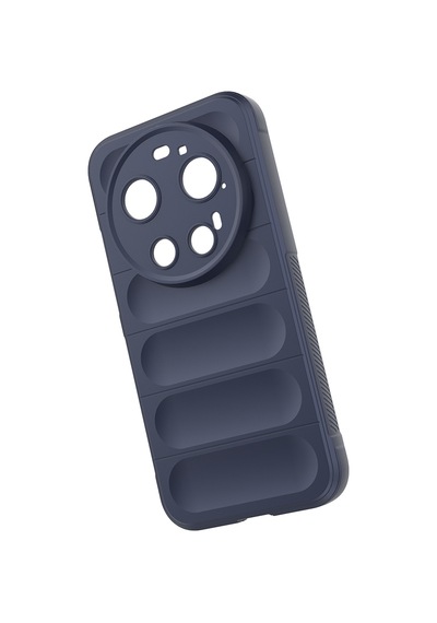 Maks Technology Mi 17 Ultra Kılıf Esnek Tpu Oyuklu Arka Yüzey Tasarımlı Mkst Etnik Silikon Kapak - Lacivert