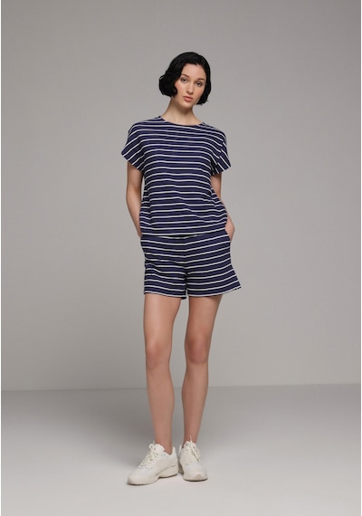 Colin's Colins Regular Fit Orta Bel Çizgili Kadın Lacivert Şort Cl1078836 Q1.v1 Nav