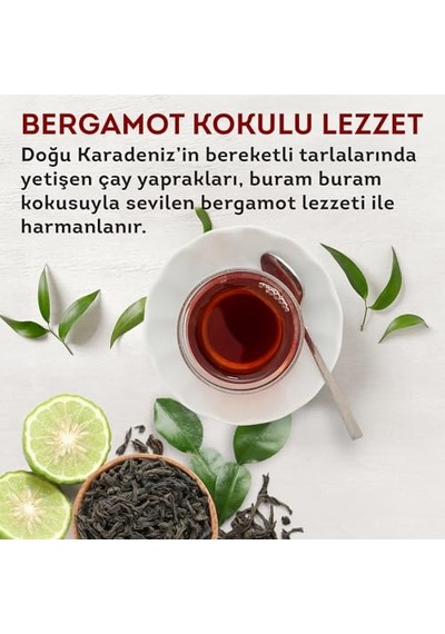 Lipton Earl Grey Bergamot Aromalı Demlik Poşet Çay 48'li Paket