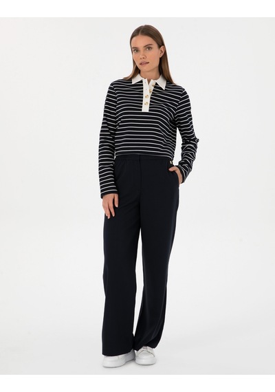 Pierre Cardin Kadın Lacivert Pantolon Kanvas-chino 50314119-vr033 Lacivert